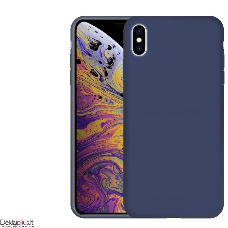 Silikoninis plonas dėklas 1.0 mm storio - mėlynas (Apple Iphone X/XS) Silikoninis plonas dėklas 1.0 mm storio - mėlynas (Apple Iphone X/XS)
